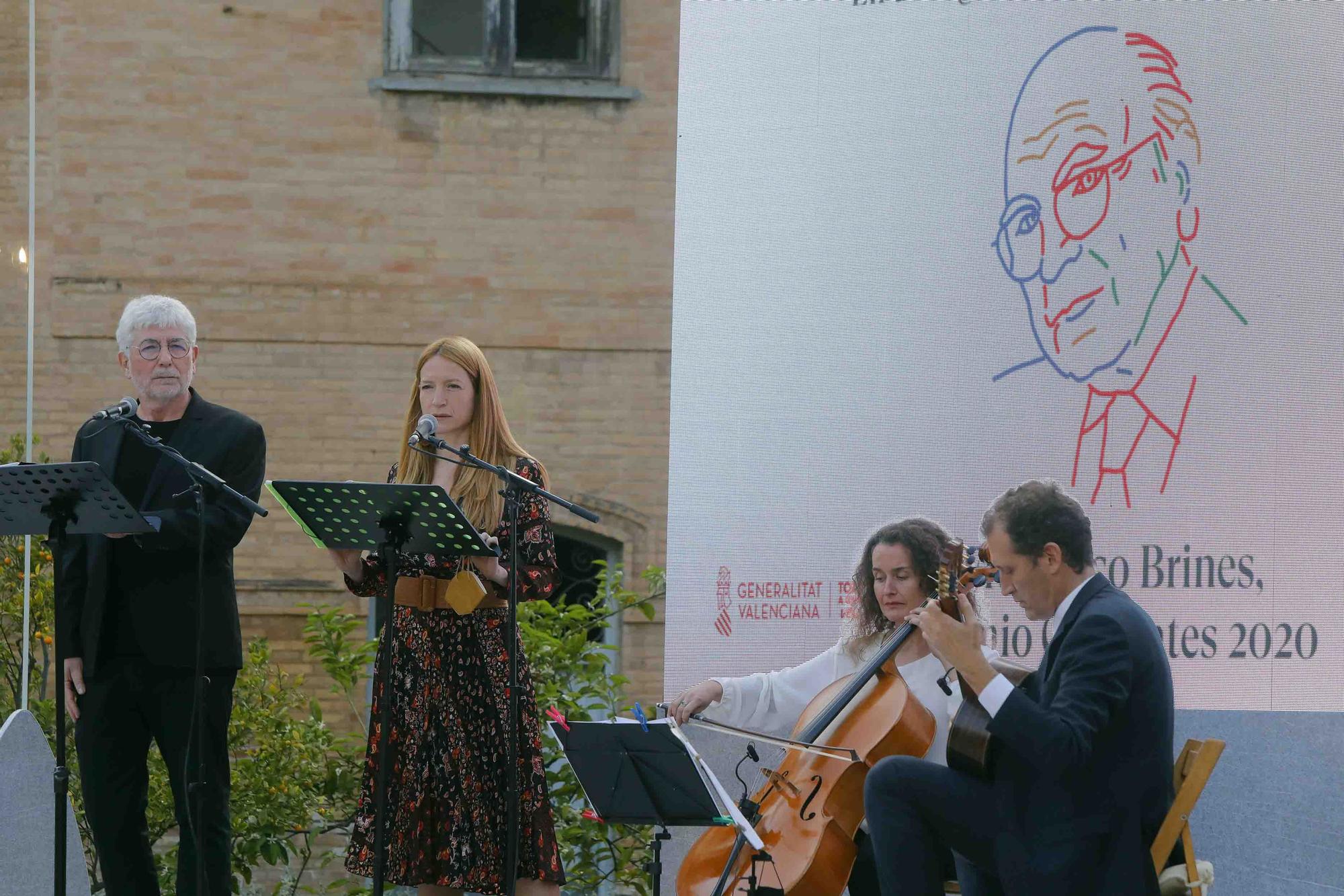 Las imágenes del homenaje literario y musical a Francisco Brines en Valènica