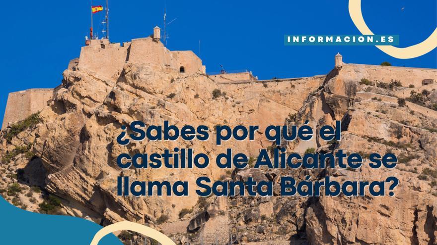 ¿Sabes por qué el castillo de Alicante se llama Santa Bárbara?