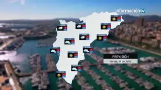 La Aemet alerta de un "reventón seco" hoy en Alicante y decreta la alerta naranja por lluvias y tormentas