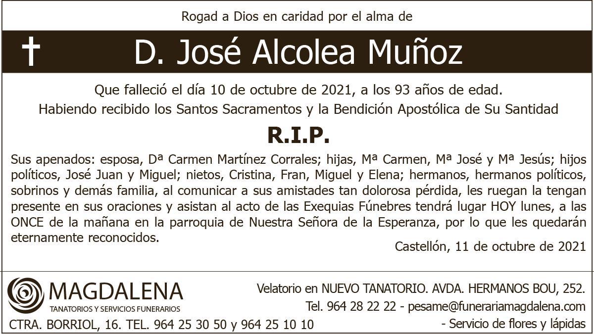 D. José Alcolea Muñoz