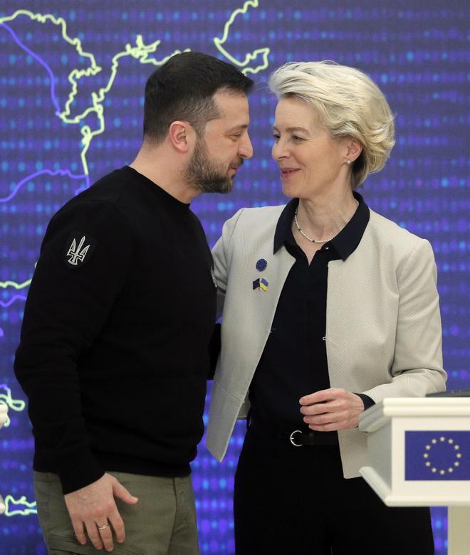 Volodímir Zelenski y Ursula Von der Leyen, en una imagen de archivo.