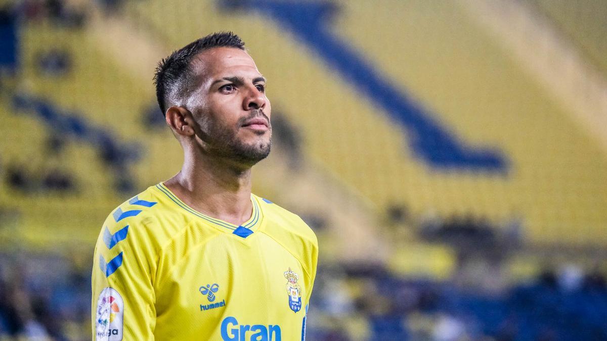 Jonathan Viera Ramos, en el último partido en el Gran Canaria, ante el CD Mirandés.