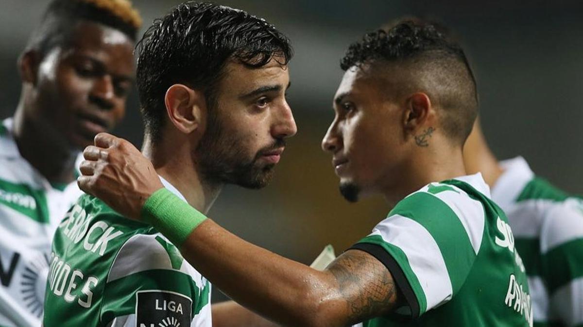 Bruno Fernandes y Raphinha coincidieron una temporada en el Sporting Lisboa