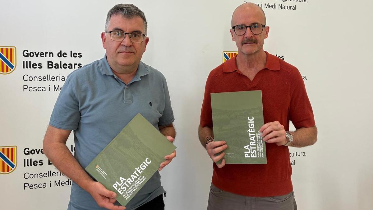 Joan Simonet y Fernando Fernández, en la presentación del plan estratégico.