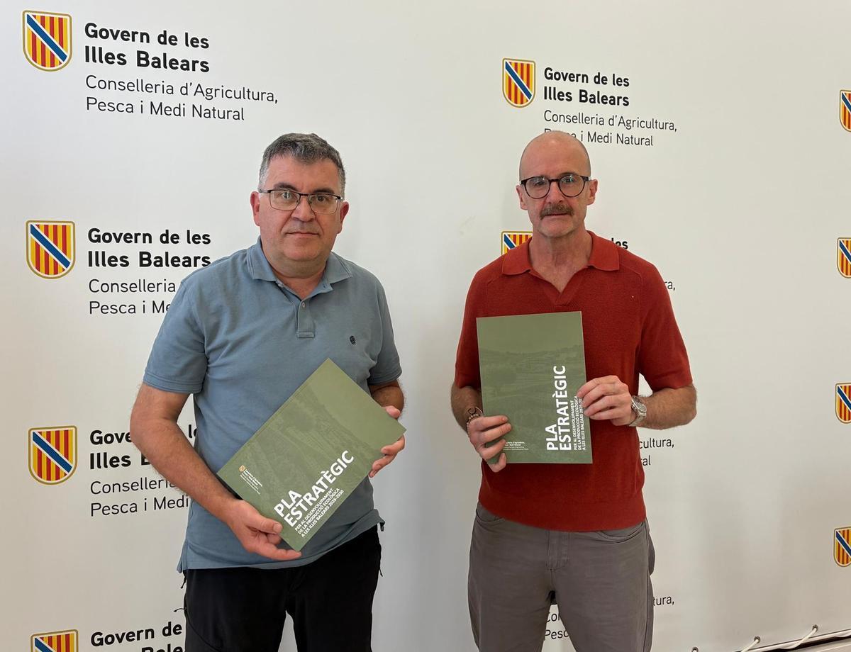 Joan Simonet y Fernando Fernández, en la presentación del plan estratégico.