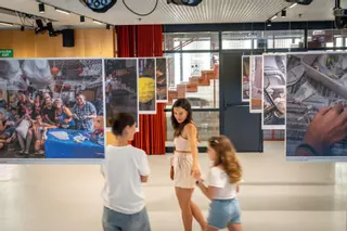 El Periódico en las decoraciones de las Fiestas de Gràcia