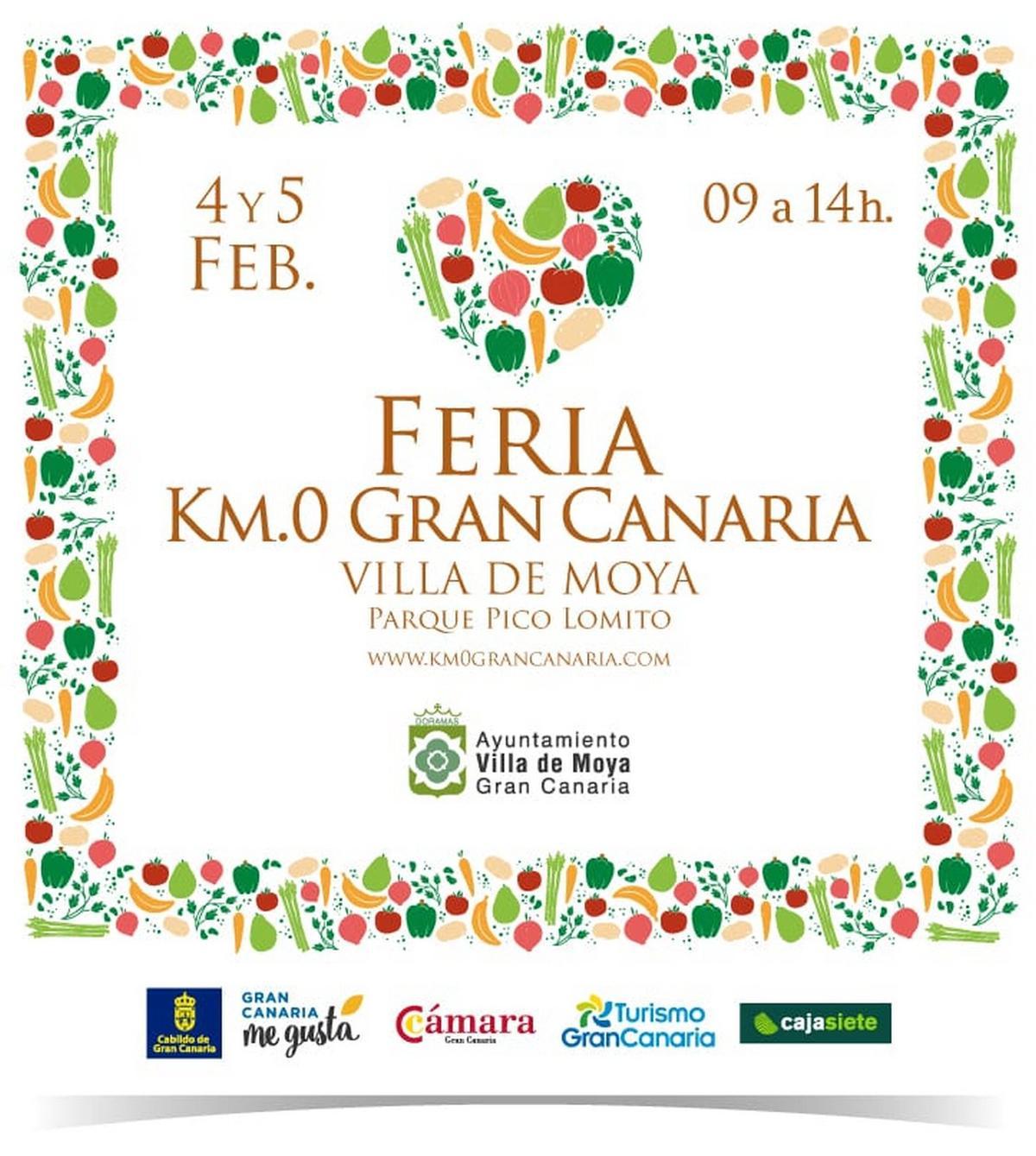 Cartel de la Feria Km.0 Gran Canaria.