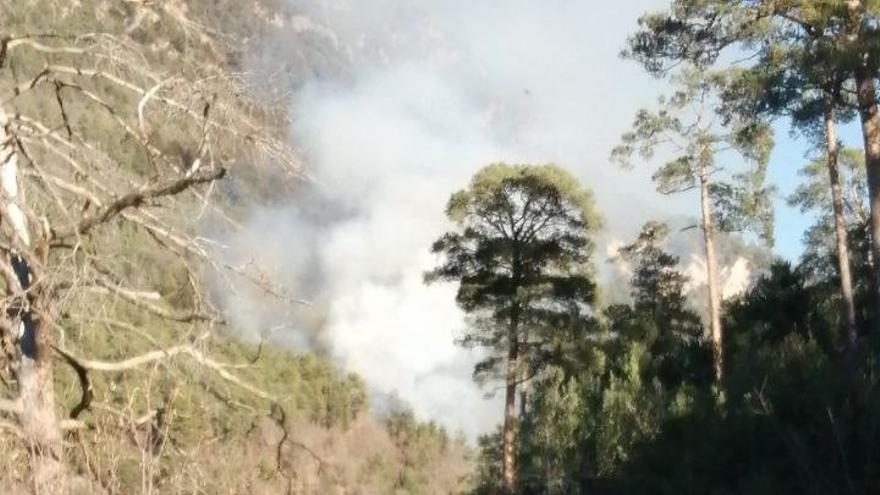 L&#039;incendi a la Coma i la Pedra,  a la zona de Vilella