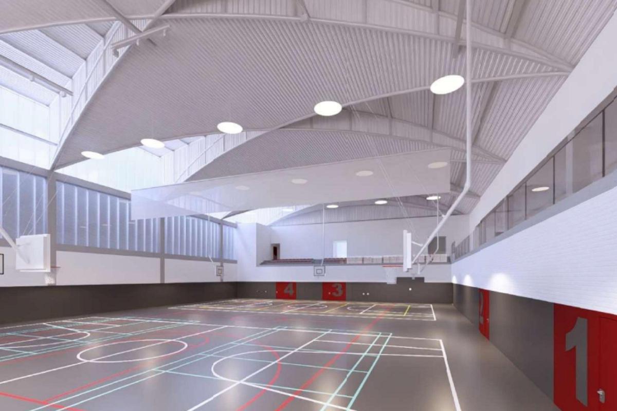 Recreació virtual del nou pavelló de Salt