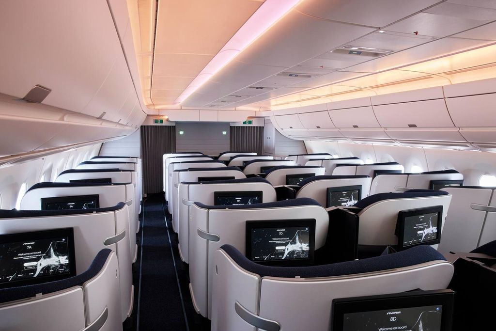 Cabina 'business' de Finnair