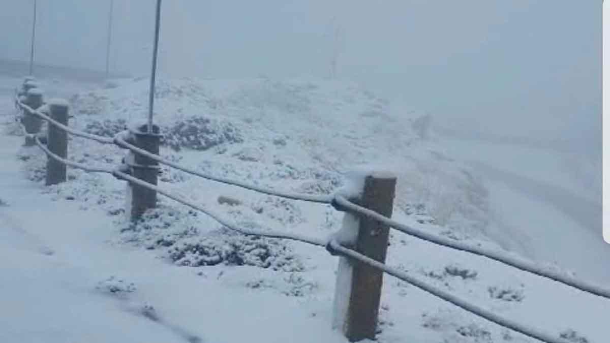 Der zweite Schnee des Jahres auf Mallorca am 11.1.24