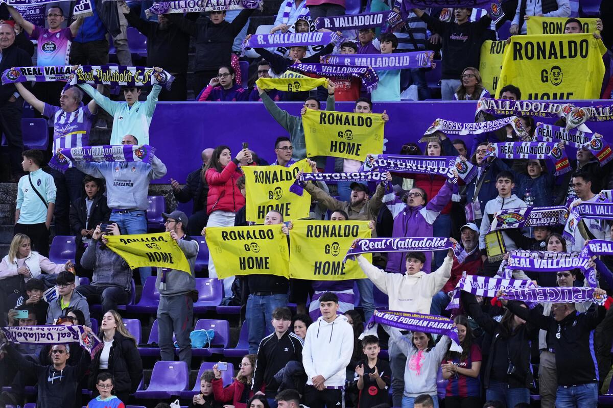 Valladolid protest against Ronaldo