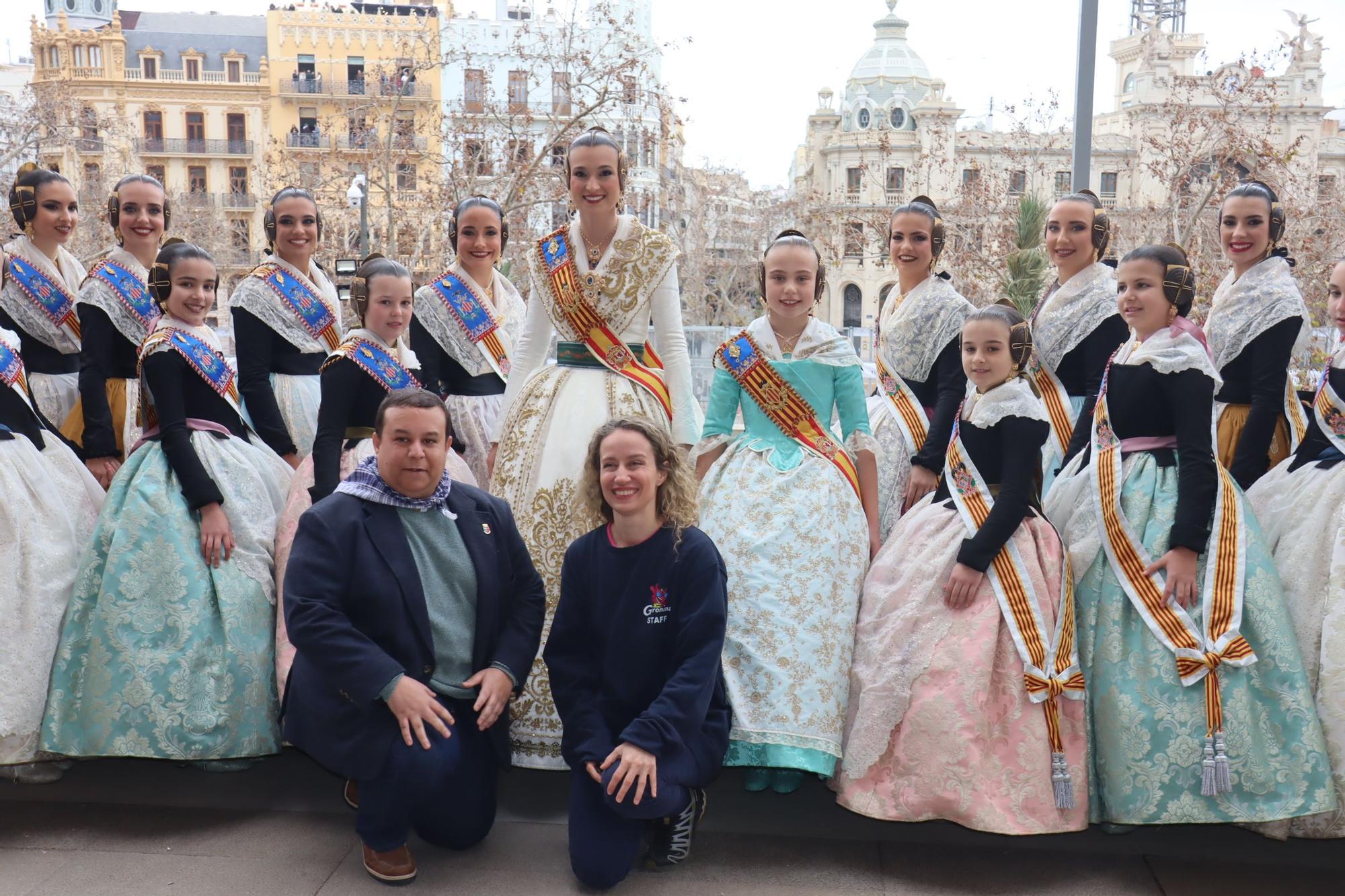 El alcalde de Pedralba y la responsable de Gironina