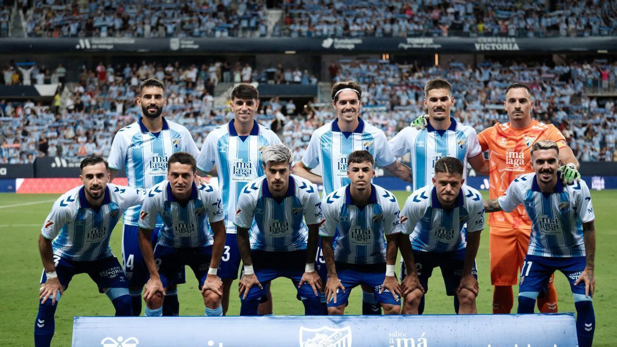 El once del Málaga ante el Deportivo de A Coruña