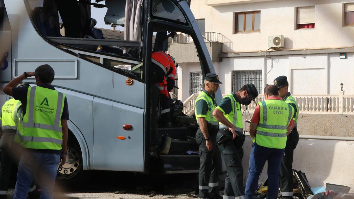 Accidente de autobús en Granada