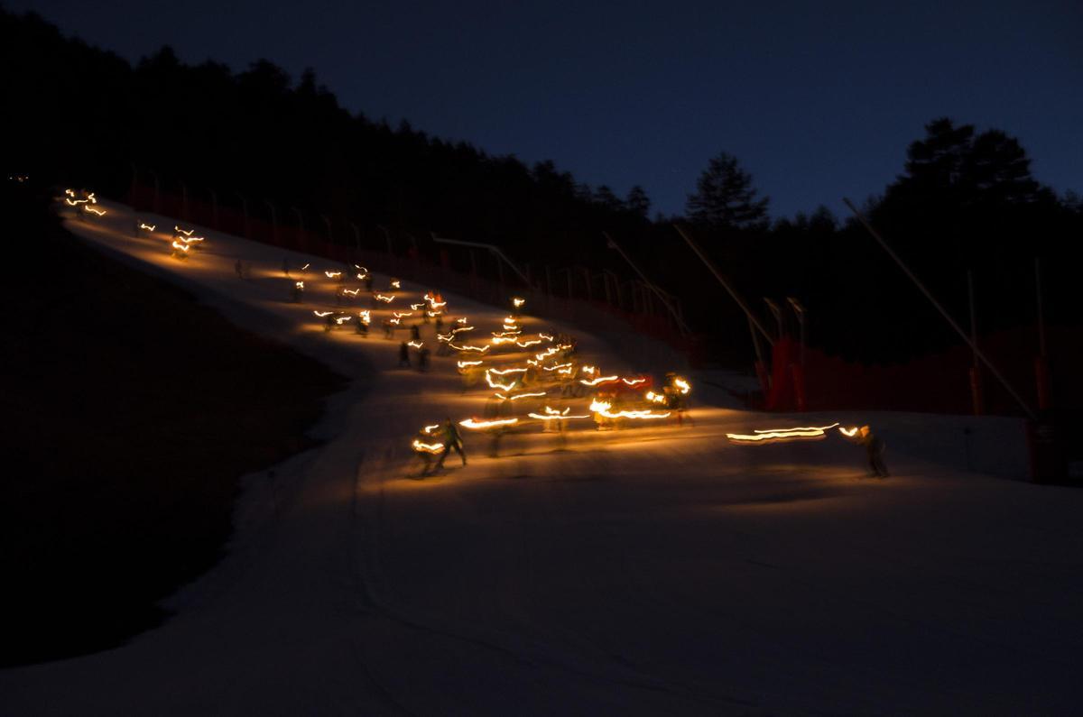 Bajada de las antorchas en Javalambre