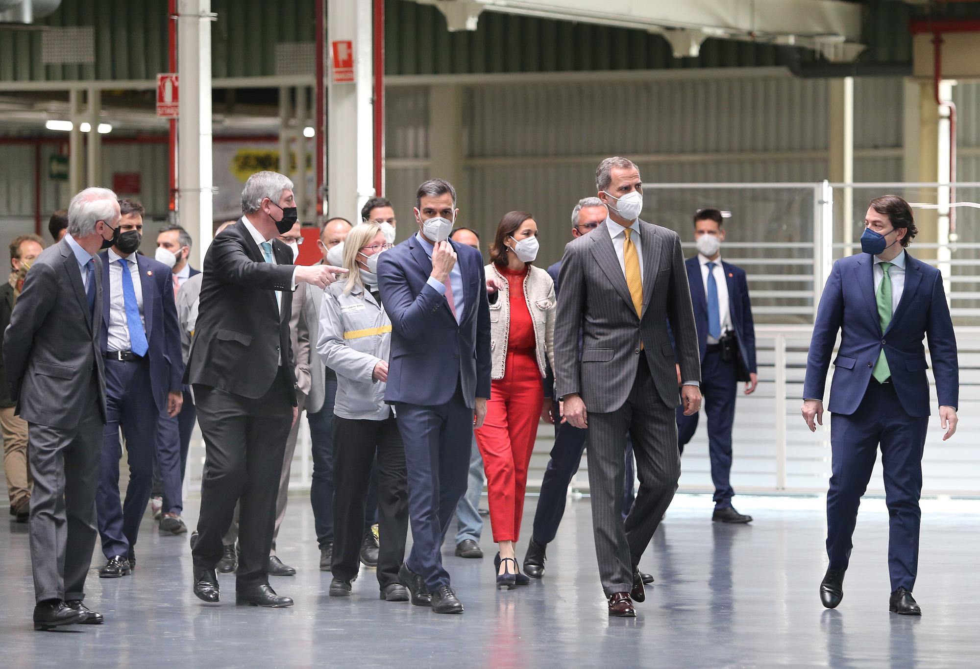 Así ha sido la visita del rey la factoría de Renault en Palencia