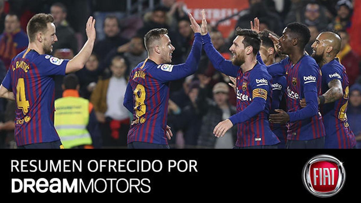 Así fue la goleada del Barça ante el Levante