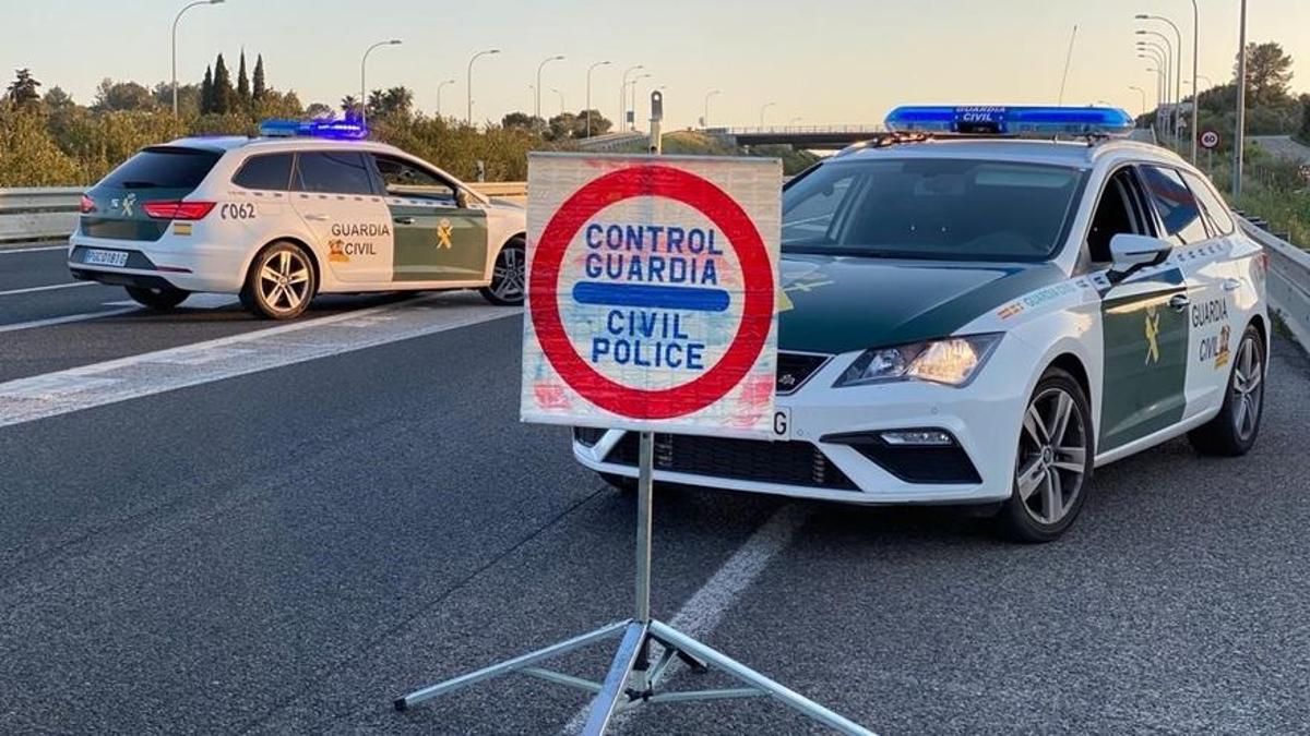 Un control de la Guardia Civil.