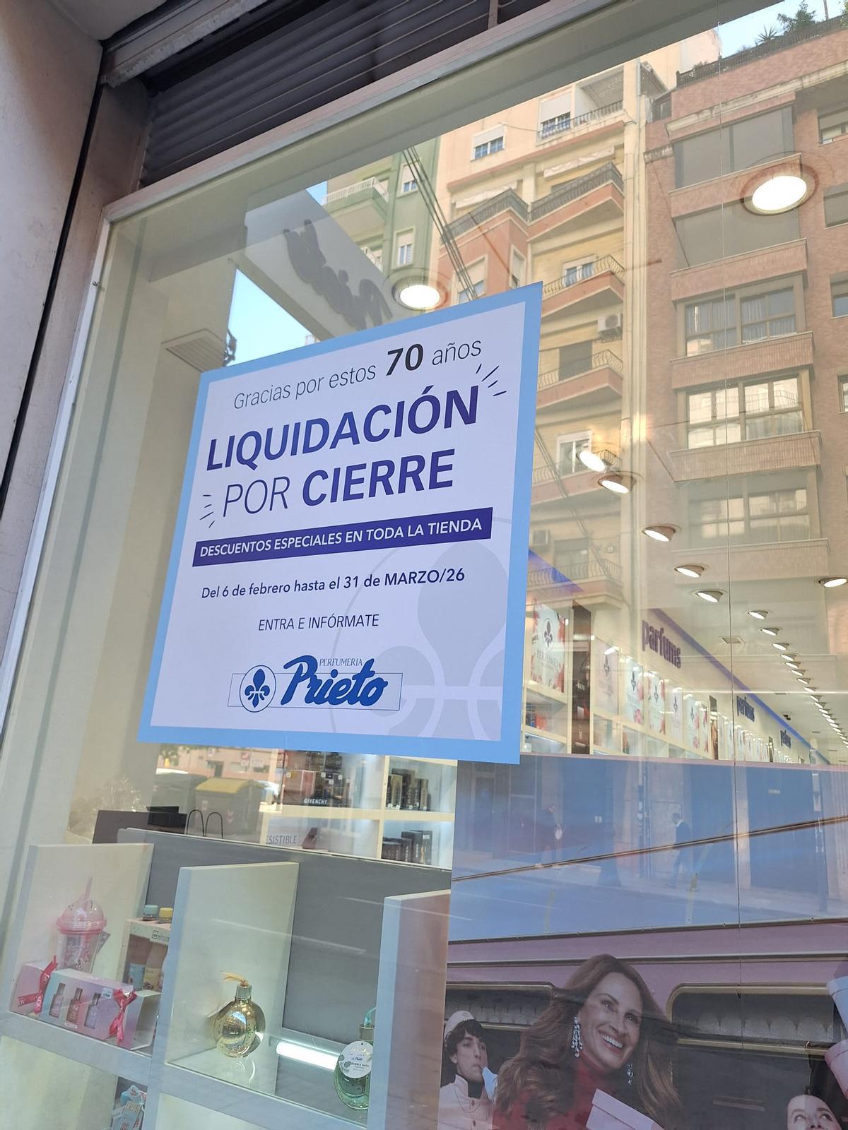 Una de las tiendas de Perfumerías Prieto en València