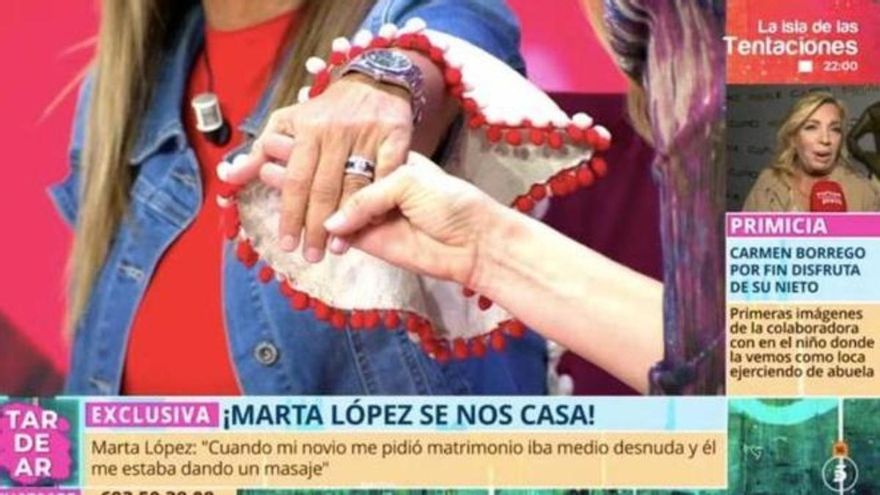 Marta López se casa con el fisioterapeuta del rey emérito: así será su nueva boda