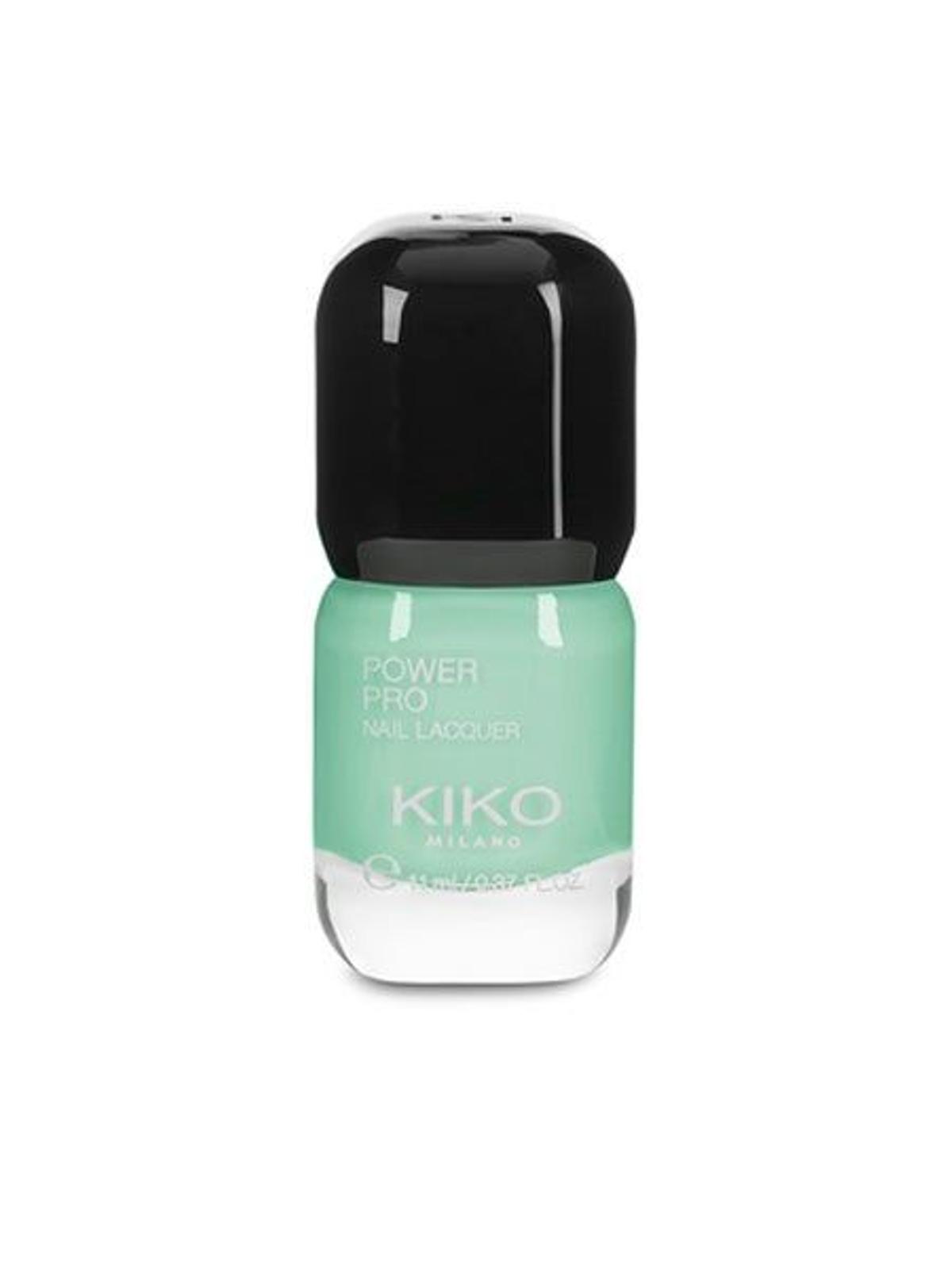 Esmalte Power Pro Nail Lacquer tono Mint Milk de Kiko Cosmetics