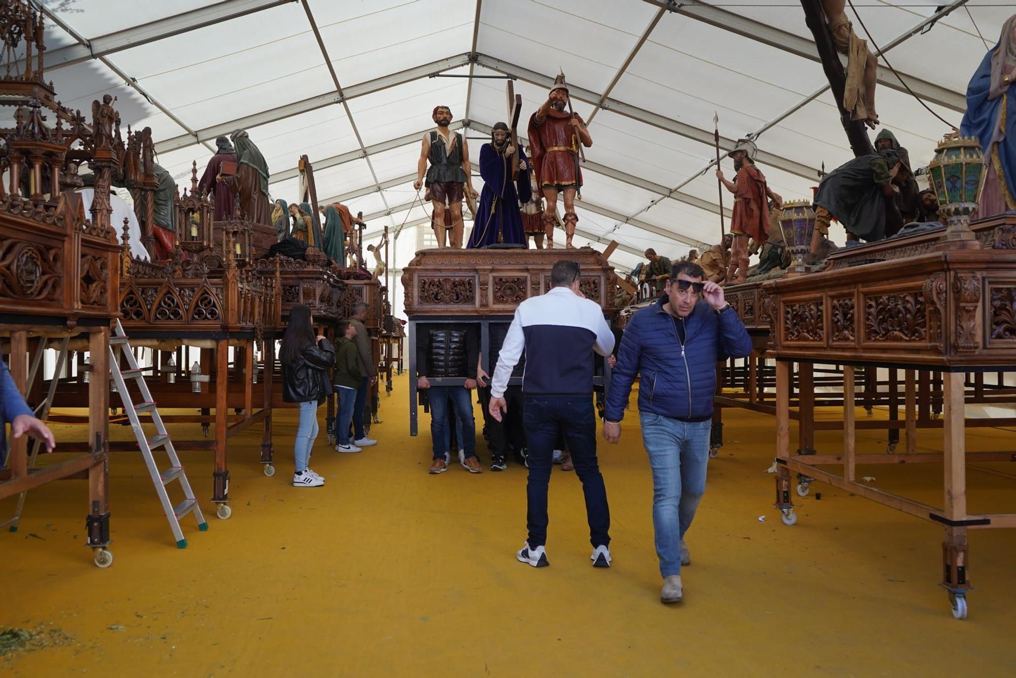 GALERÍA | Traslado de pasos de la Cofradía de Jesús Nazareno de Zamora