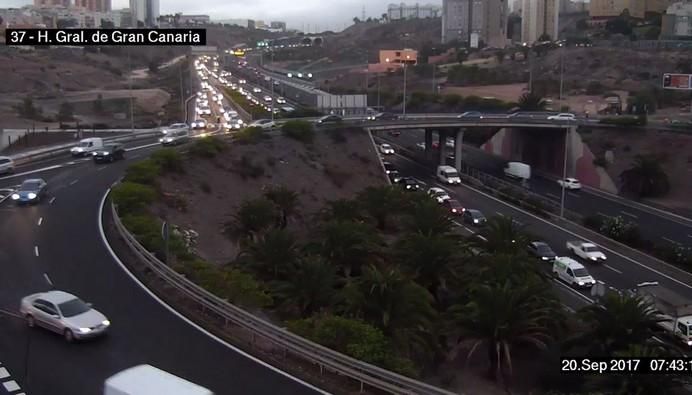Retenciones de tráfico en Las Palmas de Gran Canar