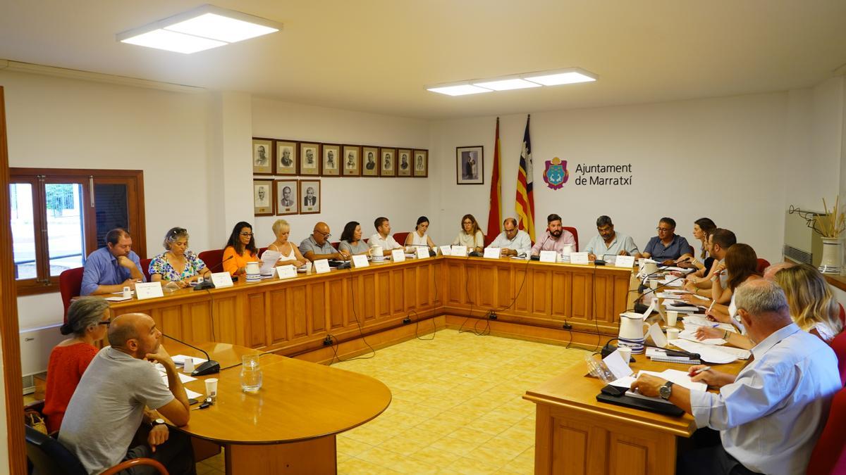 Una imagen del pleno celebrado el martes en el ayuntamiento de Marratxí.