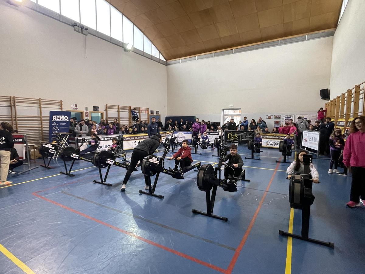 Una imagen de la jornada en el Colegio Joan XXIII del Grau de Gandia