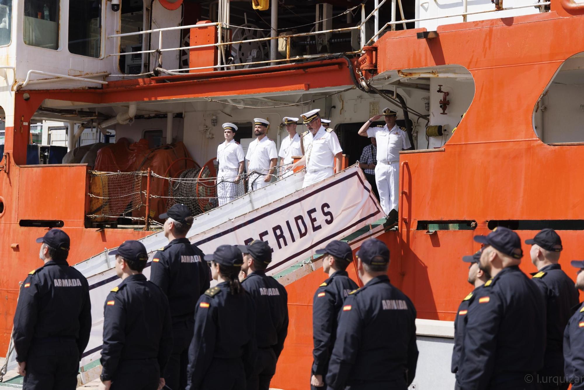 Llegada del Hespérides al puerto de Cartagena