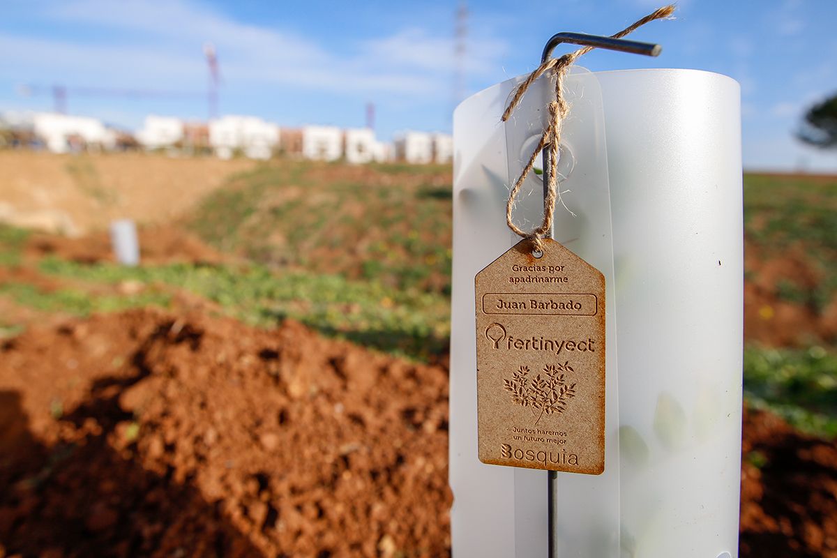 La empresa Fertinyect planta 100 nuevos árboles en el Parque del Flamenco