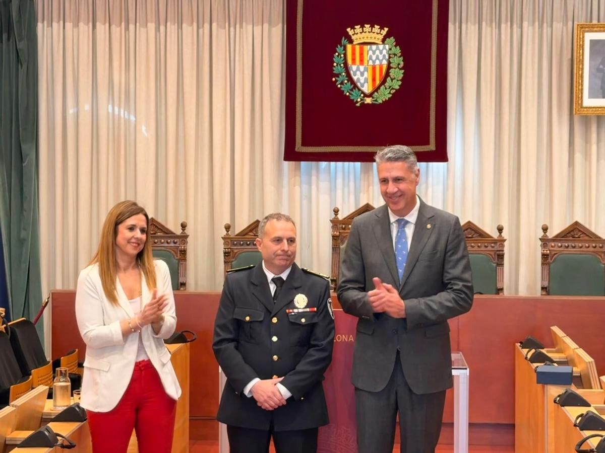 Presentación de Óscar Parada como nuevo intendente mayor jefe de la Guardia Urbana de Badalona.