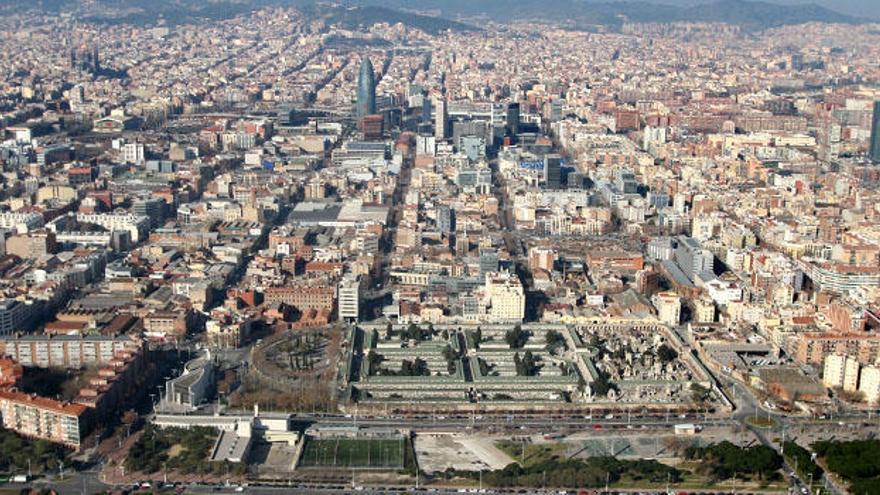 Vista aèria de Barcelona ciutat
