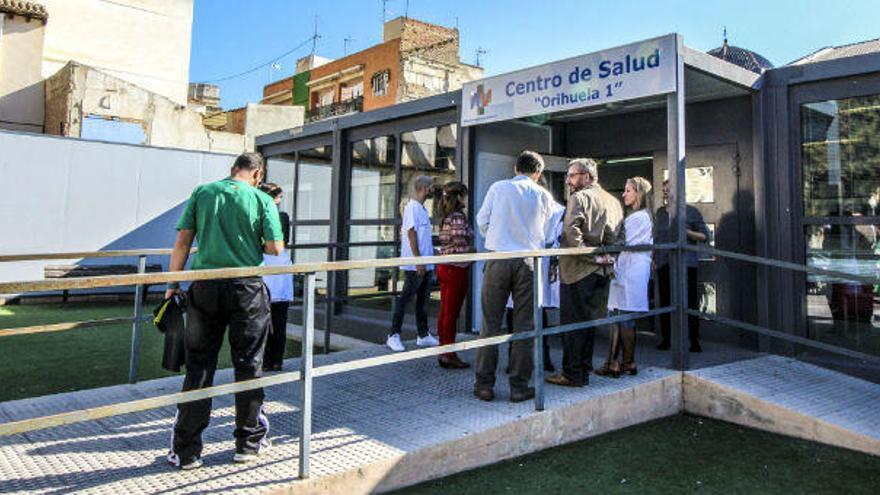 Una protesta de los vecinos por el centro de salud en el año 2013