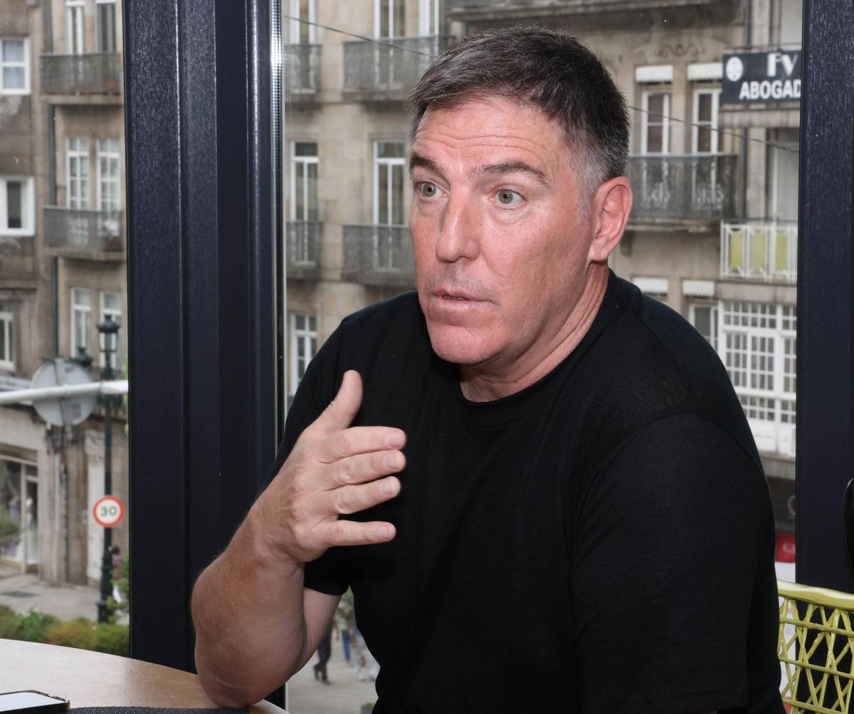 Berizzo, en un momento de la entrevista.