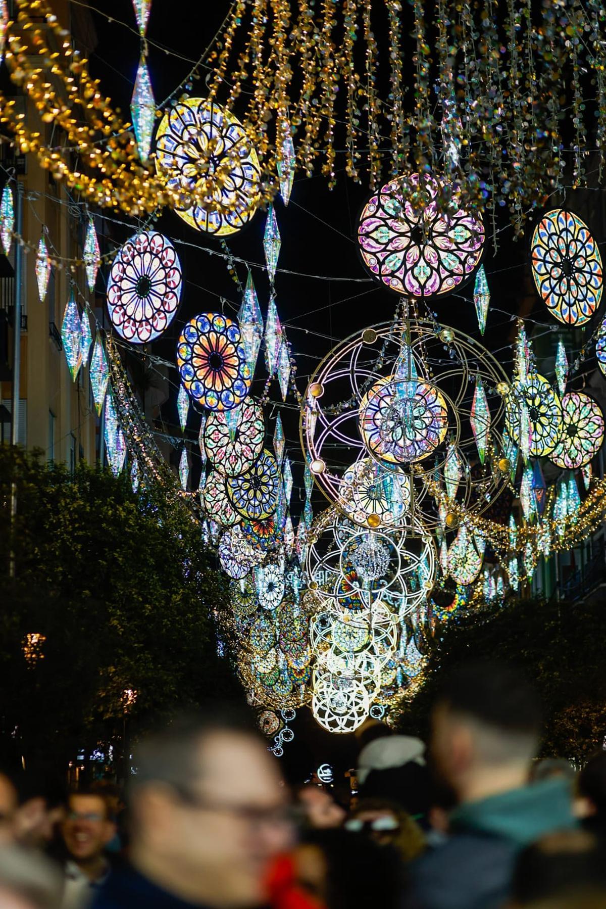Inauguración de las luces de Sueca-Literato Azorín