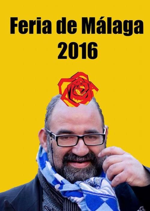 Algunas de las imágenes curiosas que ha generado el cartel de la Feria de Málaga 2016.