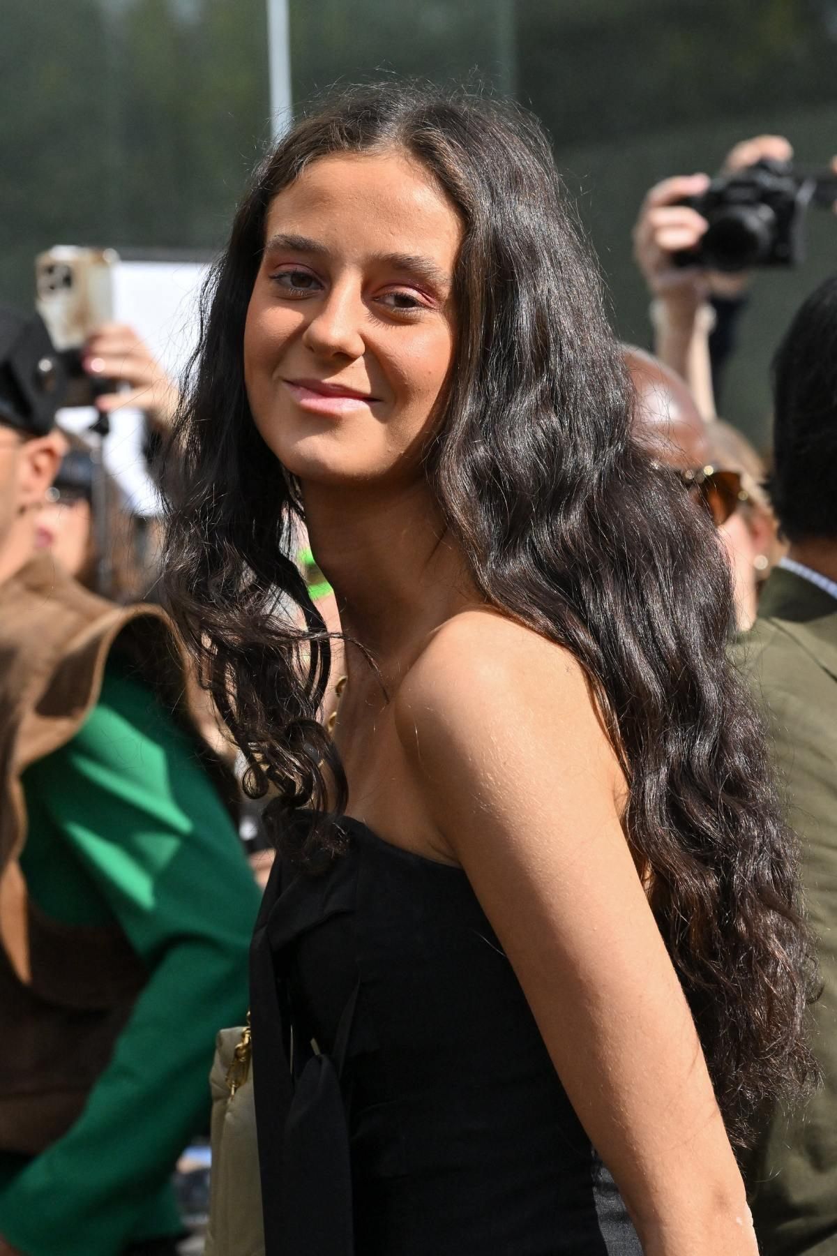 Victoria Federica a su llegada al desfile de Giambattista Valli en París