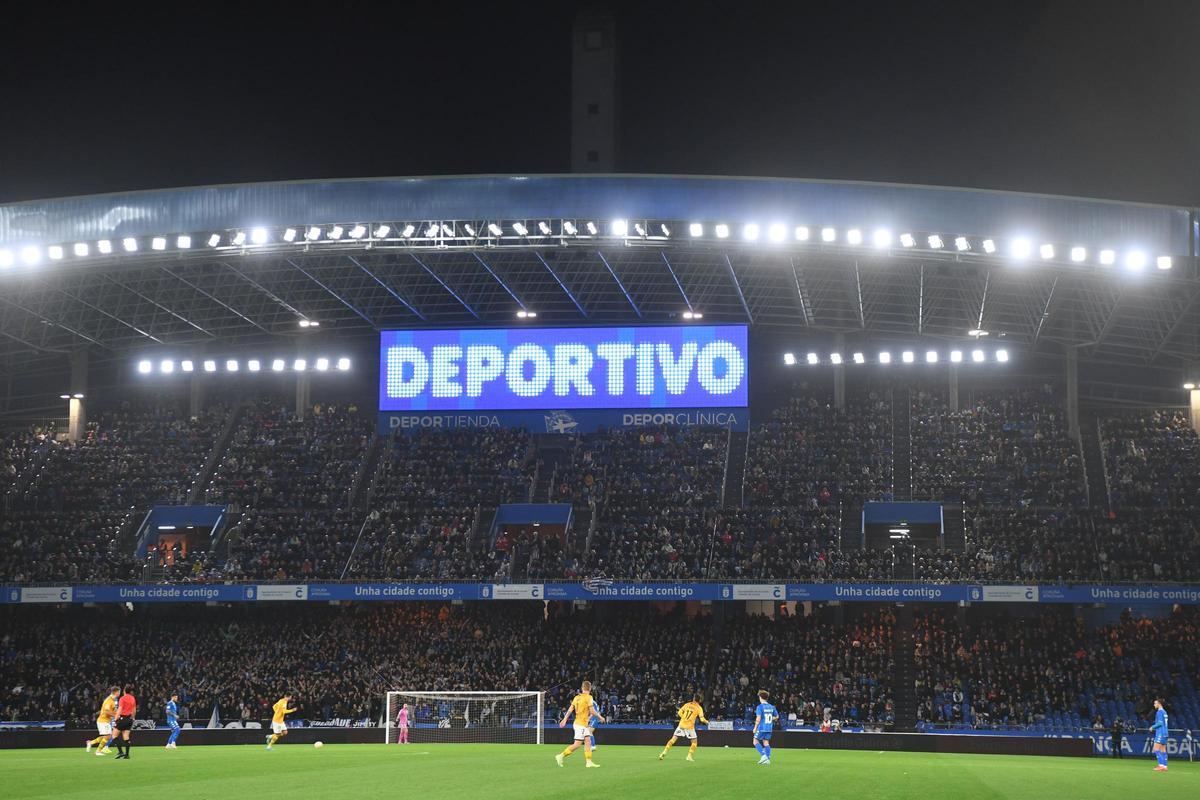 Vista del estadio de Riazor