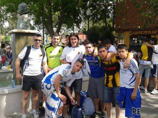 Fotos que nos enviaron  los aficionados desde Getafe y Zaragoza