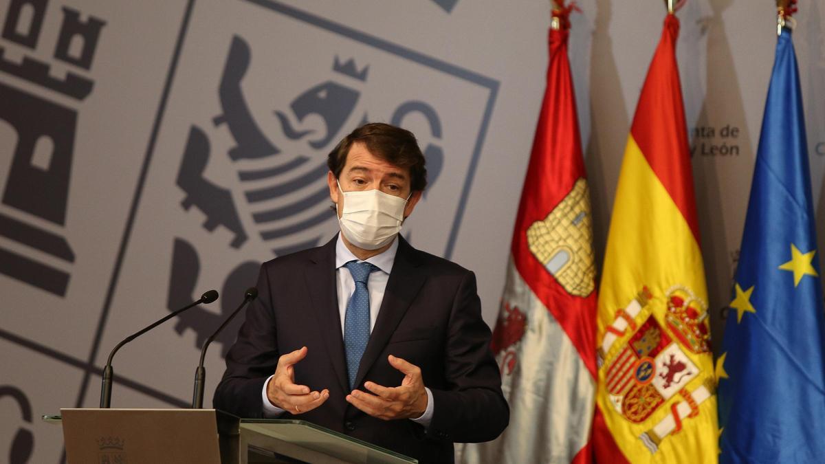 El líder regional, Fernández Mañueco, en un acto celebrado hace unos días.