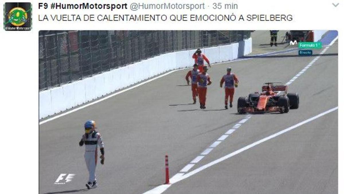 Los mejores memes del nuevo abandono de Alonso en Rusia