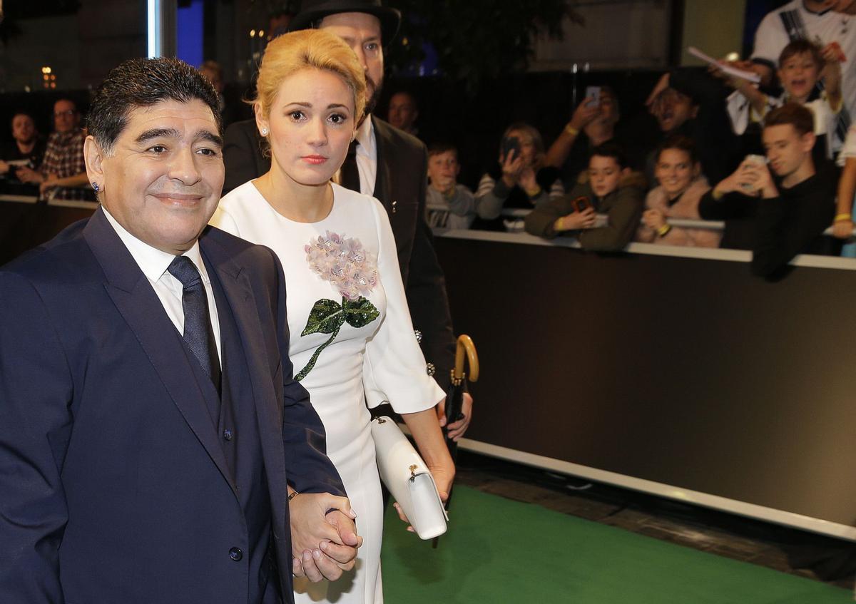 Rocío Oliva y Diego Armando Maradona