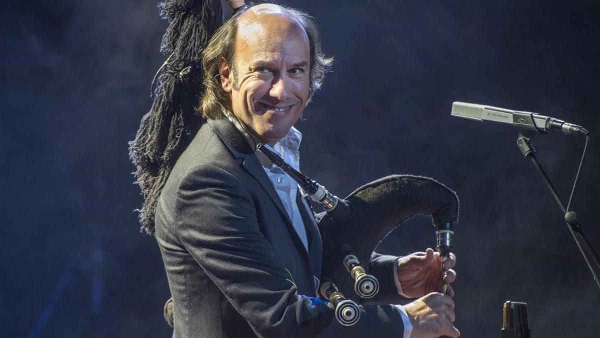 Carlos Núñez, en el Palau de la Música.