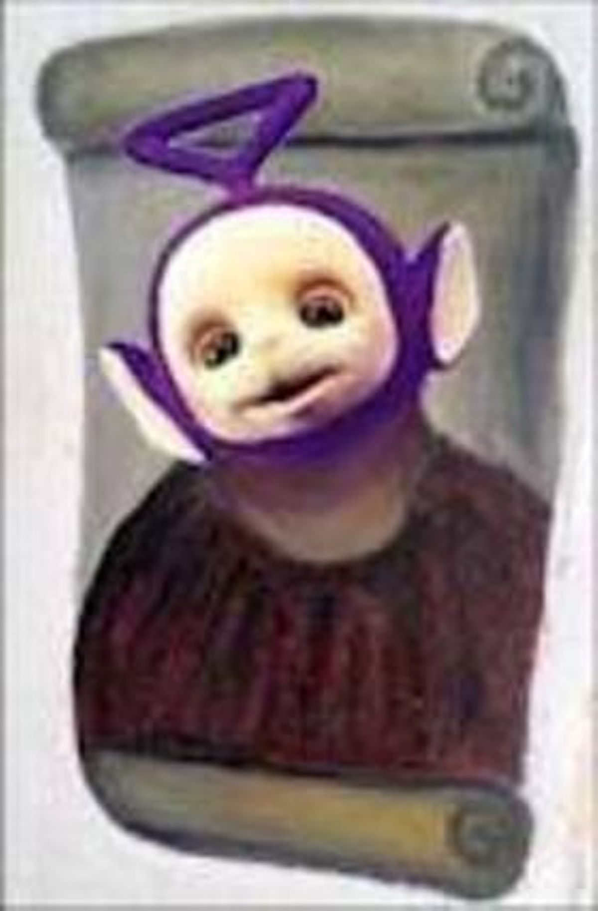 L’’eccehomo’, amb la cara d’un ’teletubby’.