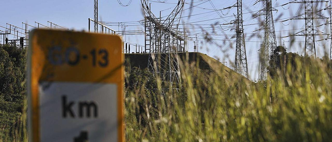 Subestación de Tabiella, que conecta con Alcoa.