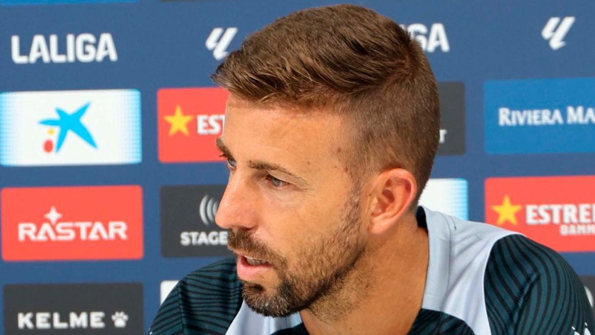 Luis García, durante la rueda de prensa