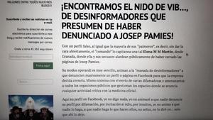 Web en la que se critica a las madres que batallan contra Josep Pàmies y el MMS (clorito de sodio) para tratar el autismo.