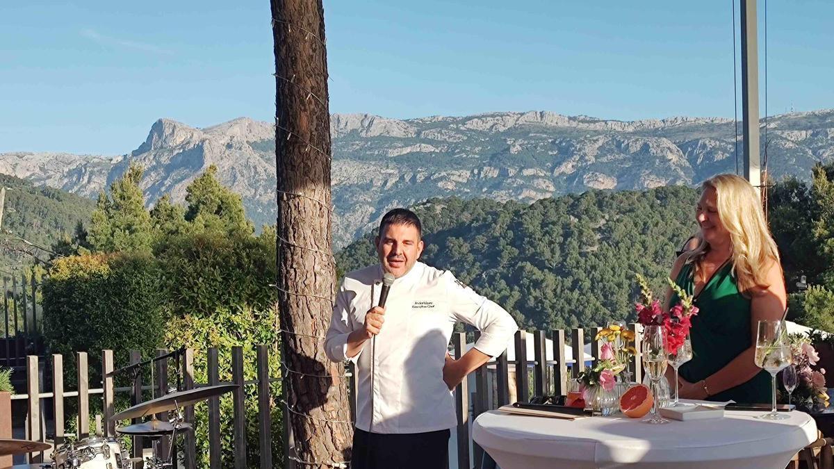 El chef Javier López, durante el evento.